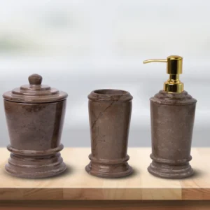 Marble Bathroom Set (Bronze Armani)