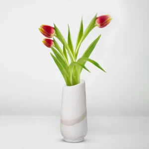 Marble Flower Vase, Statuario