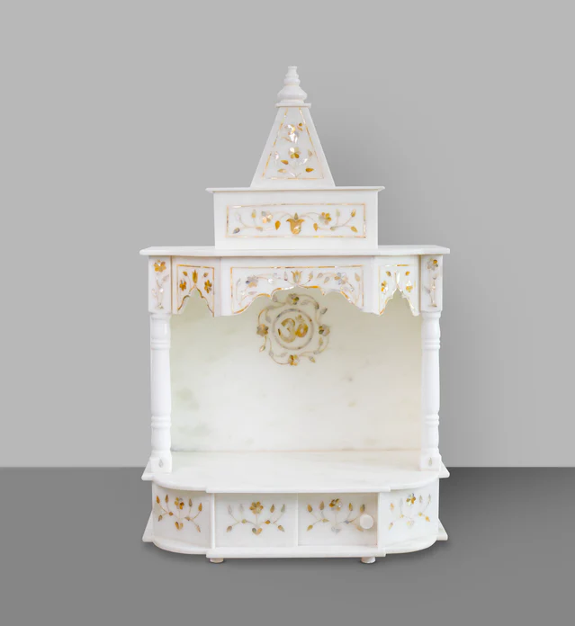 Marble Temple Golden Inlay