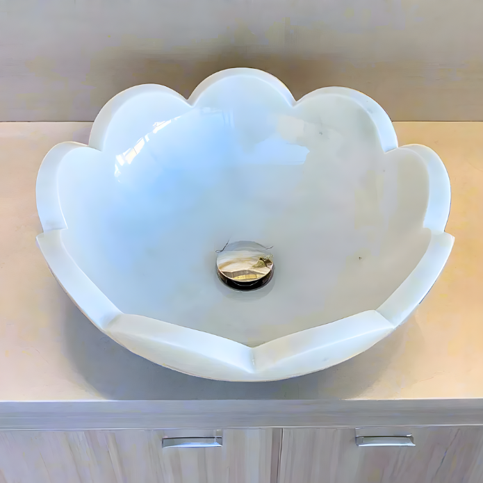 The Daisy Marble Wash Basin